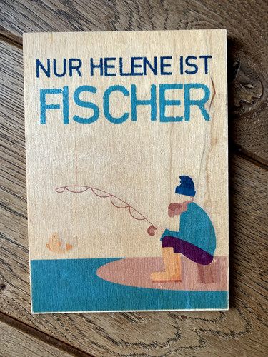 Magnetische holzpostkarte nur - magnetische,
