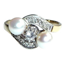 Ring 585 gold - 020ct, diamanten