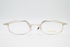 Vintage Brille Alpina SLIM-LINE 1 Gold Oval Brillengestell eyeglasses