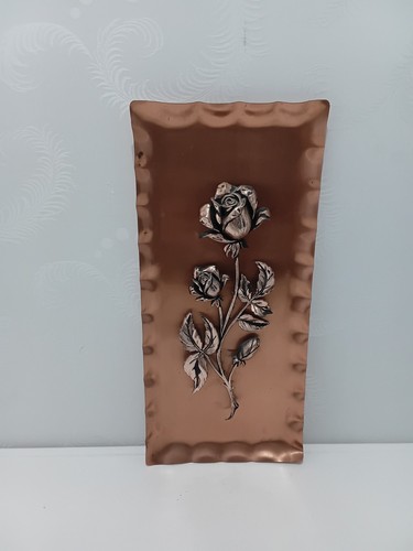 Kupfer wandbild rosen relief - wandbild,