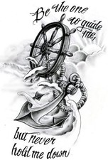 Tattoovorlagen 220 Anker und