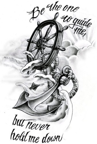Tattoovorlagen 220 anker und - anker,