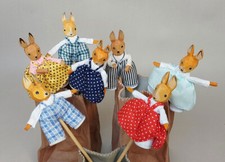 Vintage Osterhase 7 x kleiner