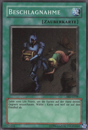 Yugioh beschlagnahme - yugioh,