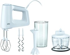 Braun MultiMix 3 HM 3135 Handmixer – Handrührgerät mit 5 Geschwindigkeitsstufen