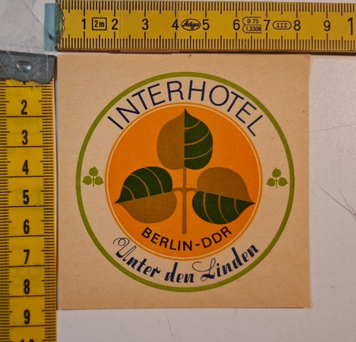 Aufkleber interhotel unter - aufkleber, "interhotel