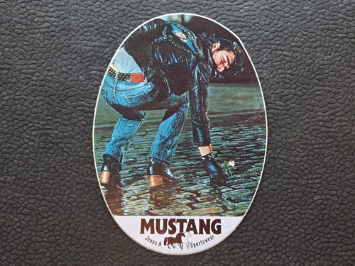 Alter werbe aufkleber mustang - alter,
