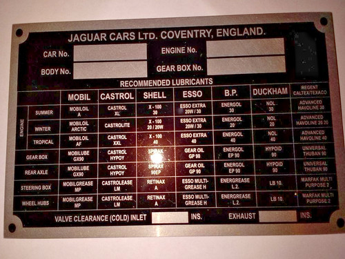Typenschild plate coventry - typenschild,