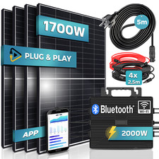 SUNNIVA® Balkonkraftwerk 1700W/2000W mit Astro Energy Wechselrichter Solaranlage