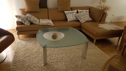 Designercouchtisch glas