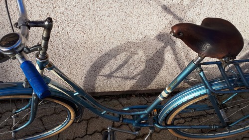 Damen oldtimer fahrrad nsu