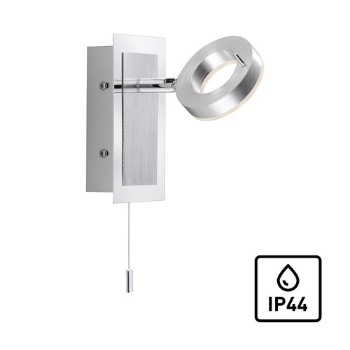 Led wandlampe ip44 alu silber - wandlampe,