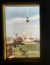 Dias Berliner Fernsehturm - 1 Stück Original privat alt  Sammlung Glasdia