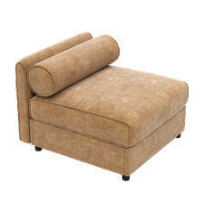 24Armless Sofa -Camel