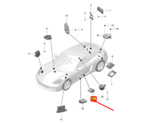 PORSCHE 718 CAYMAN 982 Sportauspuffanlage Steuergerät 982907160J NEU ORIGINAL
