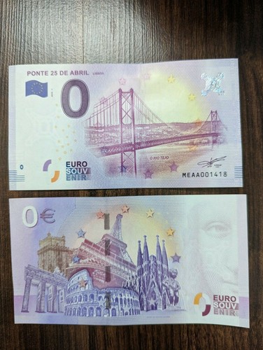 Euro souvenir schein - 0-euro,