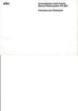 Bedienungsanleitung für Braun