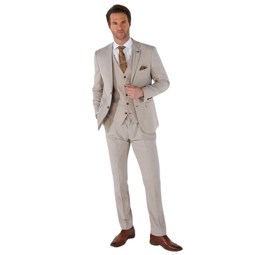 Herrenanzug teilig beige - herrenanzug, 3