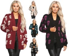 Damen frauen strick totenkopf - damen,