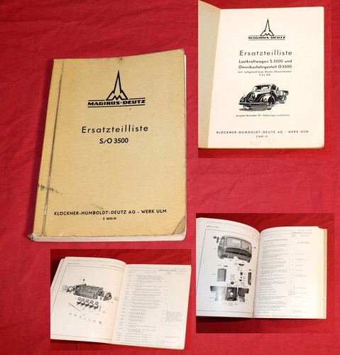 Ersatzteilliste magirus deutz - ersatzteilliste,