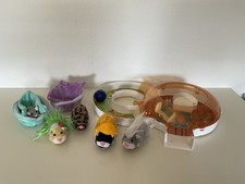 Zhu Zhu Pets Mit 4 Hamstern, 3 Bahnen (Spielzimmer, Salon, Pizzeria) GEBRAUCHT