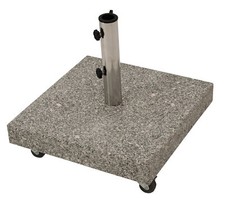 Schirmständer Sonnenschirm Sonnenschirmständer 50kg mit Rollen Granit  2. WAHL
