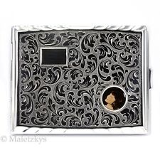 Art Déco Zigarettenetui EFDE altes Etui f. Zigaretten Akanthus Gravurplatte frei