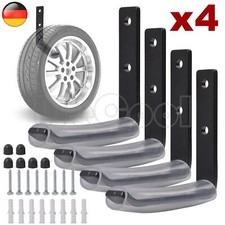 Reifen Wandhalterung für 4 Felgen | Autoreifen Wandhaken Reifenhalter Haken Set