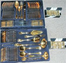 82 teil. Besteck vergoldet 12 Pers. Besteckkasten Solingen Olympia OHNE Koffer?