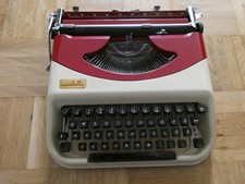 Reise-Schreibmaschine Annabella mit Ledertasche