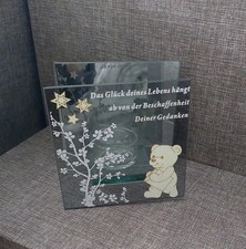 Teelichthalter mit spruch - teelichthalter,