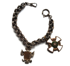 Großer alter Schützenorden Schützenkette teilweise emalliert aus den 30er Jahren