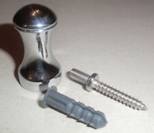 Lenz Handtuchhaken Handtuchhalter "Flame", rund, verchromt, Klassisches Design