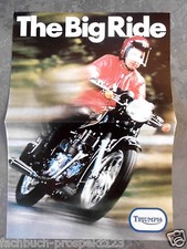 TRIUMPH TRIDENT 750 PROSPEKT 70 ER JAHRE T150V 3 ZYLINDER MOTORRAD OLDTIMER