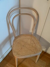 Stühle 3 Stück von Thonet, Buche Bugholz,  natur gebeizt, Sitz Wiener Geflecht