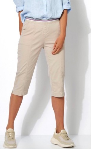Damen hose capri toni beige - hose,