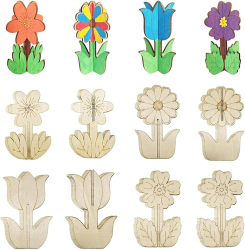 Stück holzblumen zum - stück,
