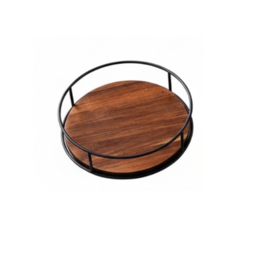 Drehteller aus holz - runde, form