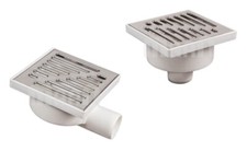 Bodenablauf Duschablauf Kellerablauf Balkonablauf Hofablauf Siphon EDELSTAHLROST