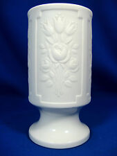 Beautiful / Schöne 70´s design Heinrich & Co. relief porcelain vase Blumen 1919