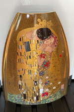 Goebel Vase Gustav Klimt „Der Kuss“ – 27 cm – Limitiert 0158/5000 – Mit Echtgold