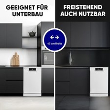 Bomann GSP 7418 45cm Geschirrspüler Standgeschirrspüler Unterbaufähig EEK D