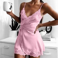 Pyjama -Set Satin Schwarz