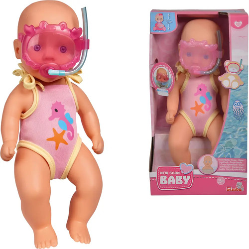 New born baby - new, badepuppe