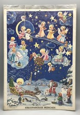 Alter Papier Adventskalender Germany Glimmer Eva Schmidt Kreissparkasse München