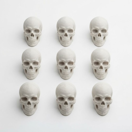9tlg gedruckte totenkopf - gedruckte,