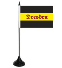 Tischflagge Dresden Streifen