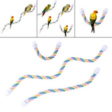 Bunte Vogel-Seil-Sitzstange