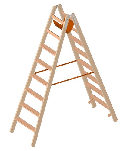 Layher 1020 holzstehleiter mit - layher,
