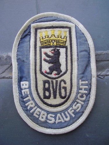 Aufnäher bvg betriebsaufsicht - aufnäher,